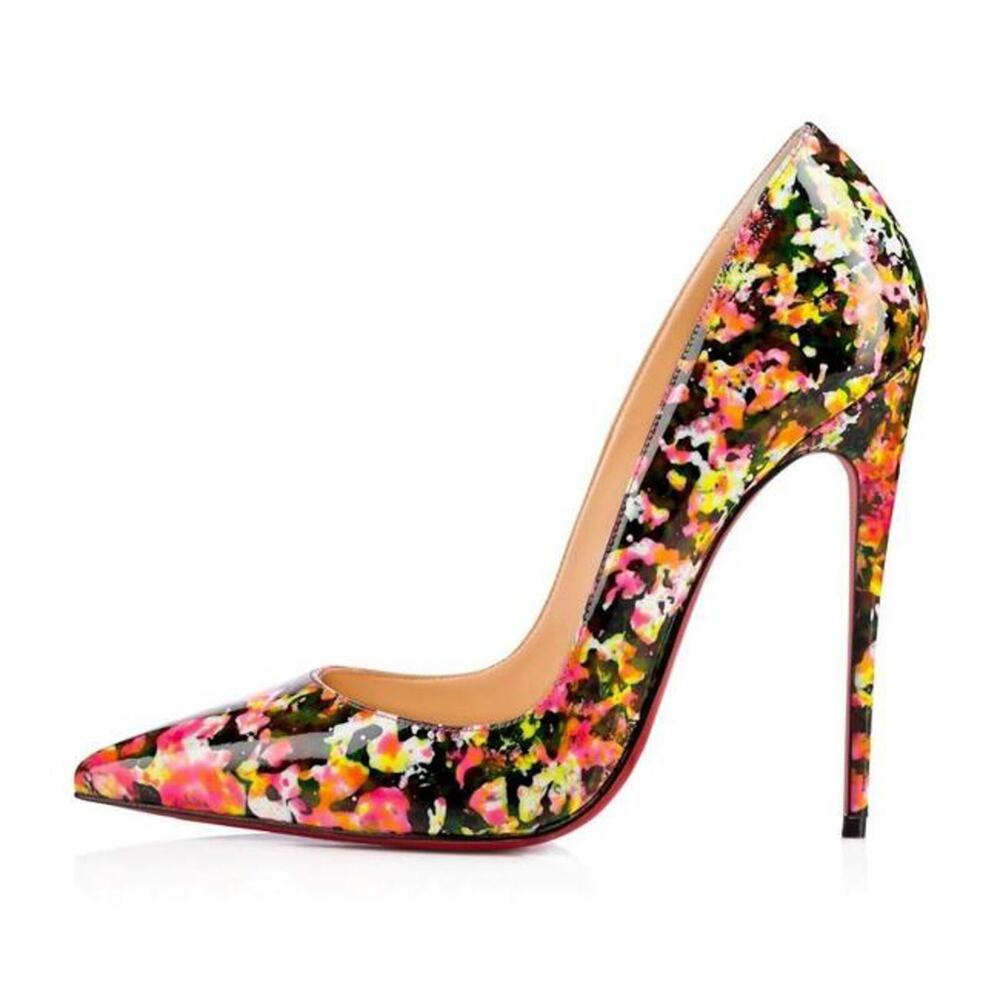 Christian Louboutin NIB So Kate 120 Patent Pointed Toe Stiletto Pumps 40 NEW
